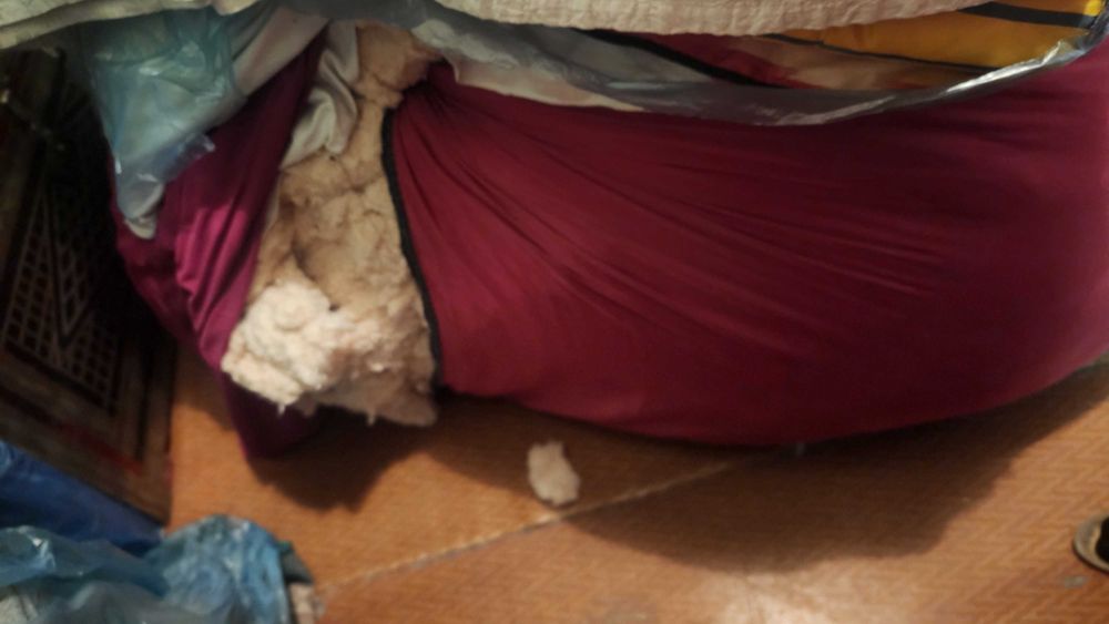 Вата хлопковая из матраса и одеял