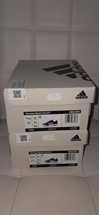 Детски кожени маратонки Адидас номер 24