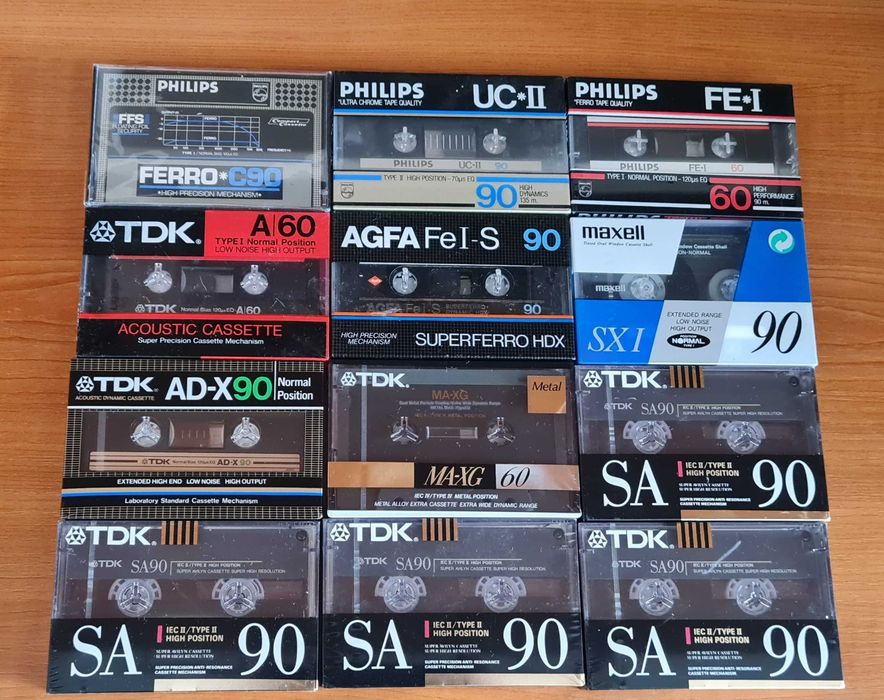Schimb casete audio sigilate TDK, MAXELL, AGFA, PHILIPS