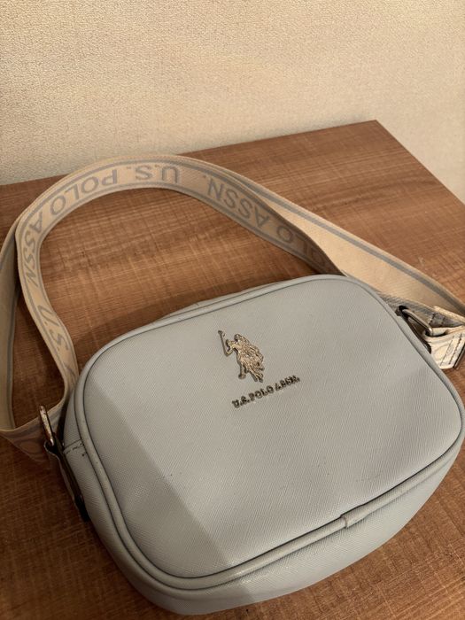 Стильная сумка U.S. Polo Assn. голубая оригинал
