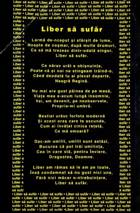 Adrian Păunescu -Liber să Sufăr, Editura Păunescu, Data apariției 2003
