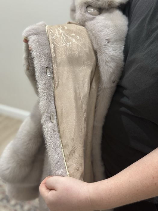 Норковая шуба цельная