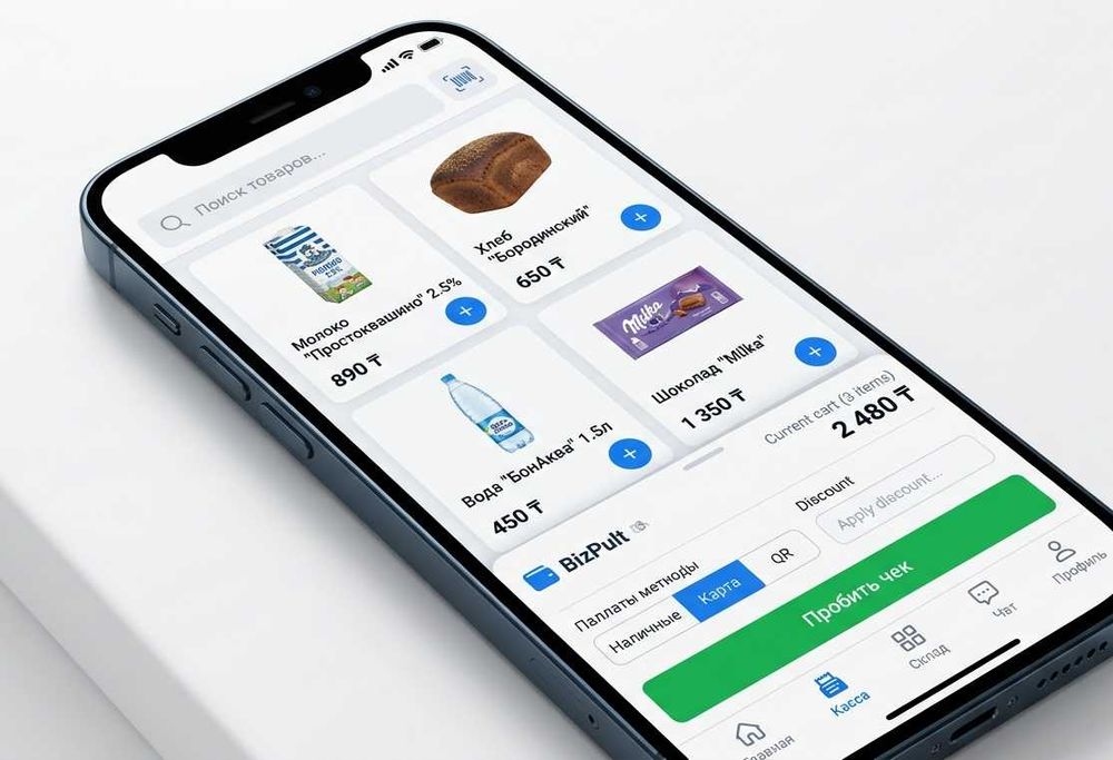 Программа автоматизации для магазина альтернатива 1С (Android + iOS)