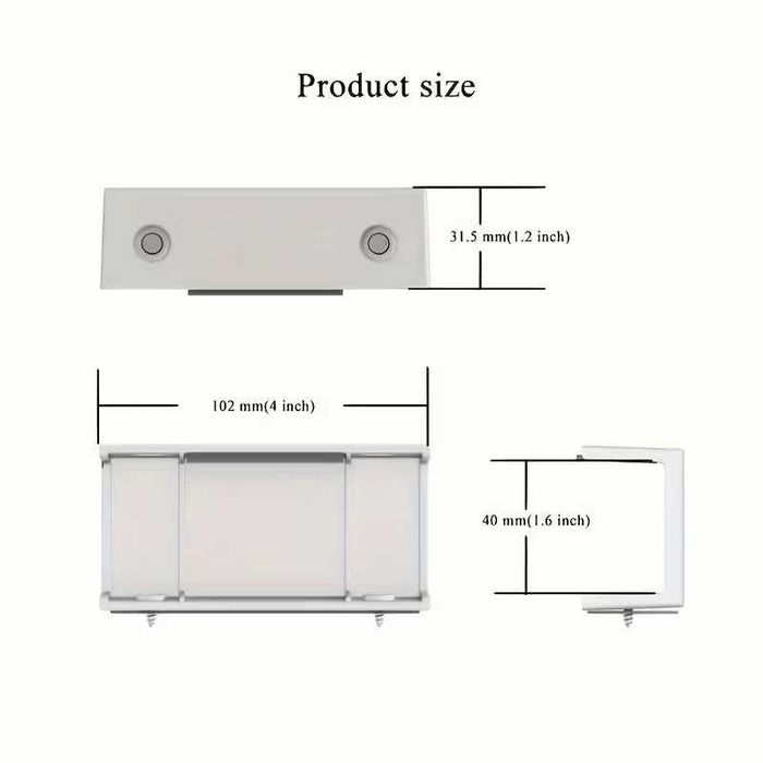 Държачи за лаптоп под бюрото - лепене или винтове