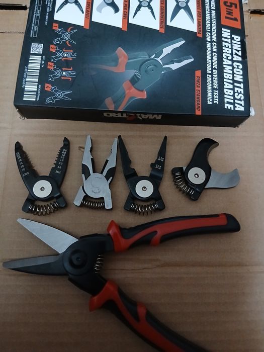 Clește multifuncțional cu 5 capete interschimbabile  Maxtro 25073894