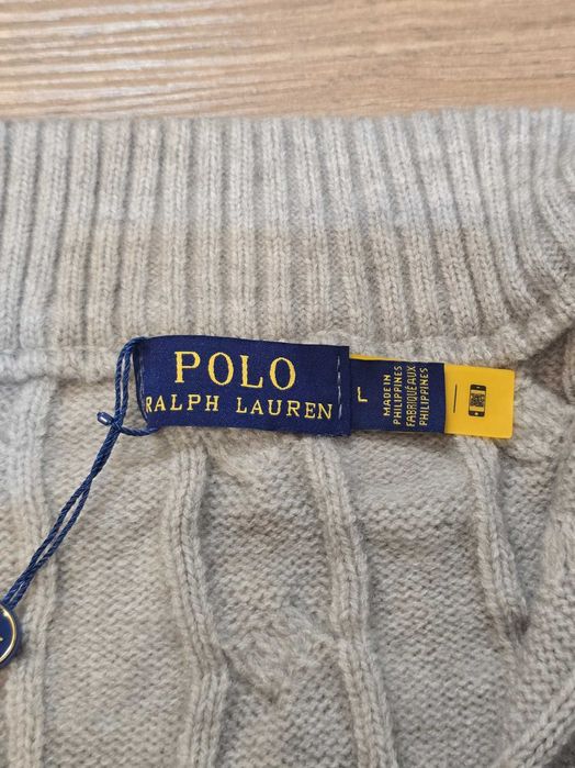 Pulover Ralph Lauren Fermoar ~ Marimea L ~ Nou