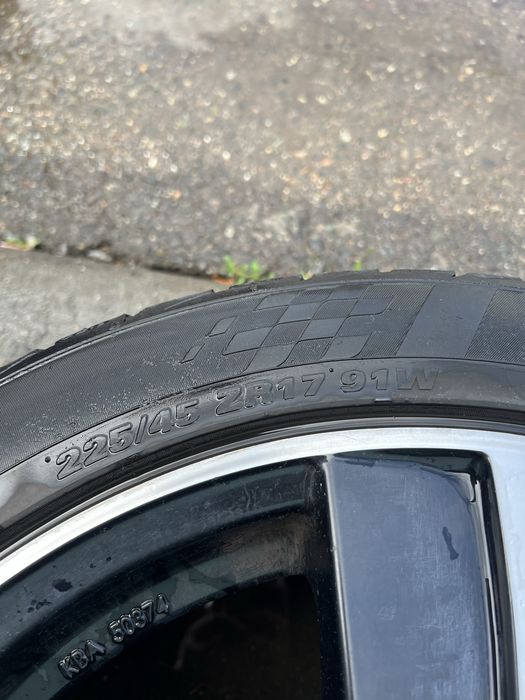 Set 4 Jante Carmani 17” + Kumho ECSTA PS31 225/45 R17 - O jantă îndoită