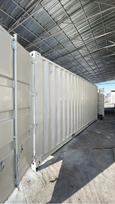 Покраска ангар фасады