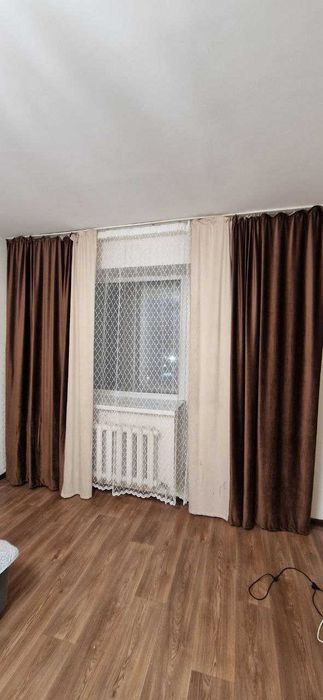 Шторы + тюль, высота 2.68 м, б/у