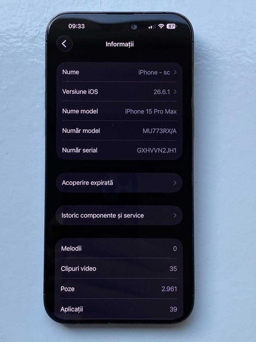 Iphone 15 Pro Max 256 gb