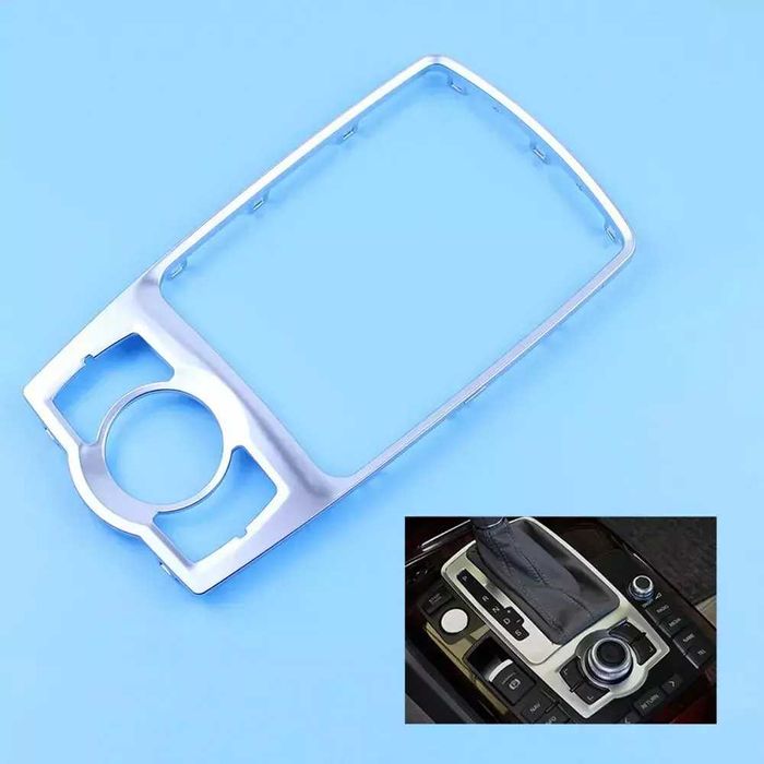 Rama Trim Ornament Crom Aluminiu Consola Centrala MMI Audi A6 C6 4F