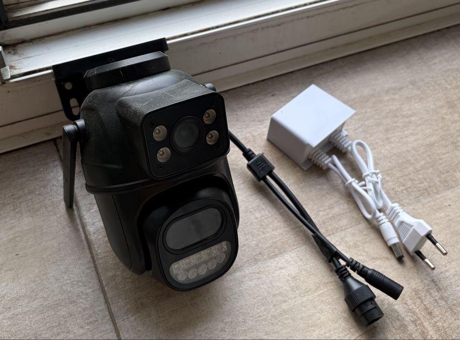 Cameră de supraveghere exterior Wi-Fi Dual-Lens (PTZ)