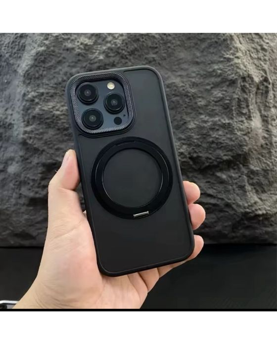 Iphone 15/16/PRO/MAX/PLUS- Husa Magsafe Camera Metalic Ring Detasabil