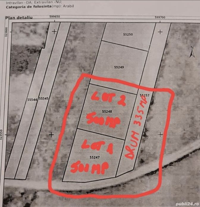 Teren langa Pallady Bucuresti, in sat Manolache - Glina, 7min de metrou, 1000mp la doar 49.000euro!