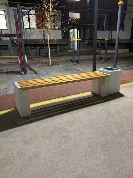 Скамейка Уличная бетонная Мраморная Skameka beton mramor urna gultuvak