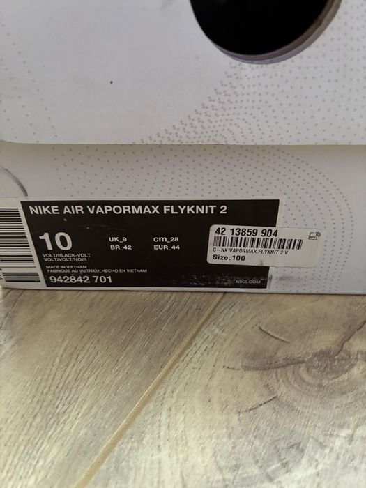 Маратонки Nike Air Vapormax Flyknit 2