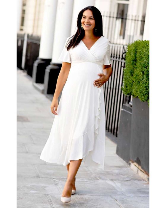 Rochie potrivita si pentru gravida, cununie civila, ocazie, deosebita