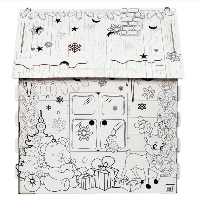 Домик - Раскраска, высота 110 см