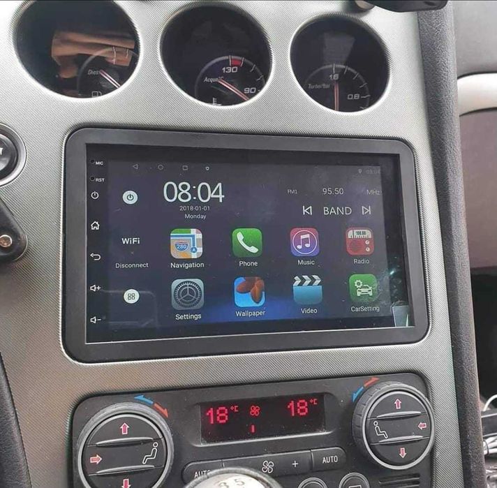 Navigatie Android Alfa Romeo Waze YouTube BT GPS Casetofon