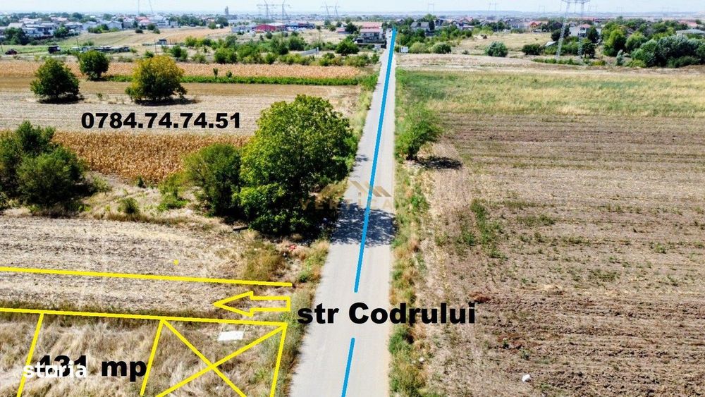 Teren in zona de intrare a comunei Berceni