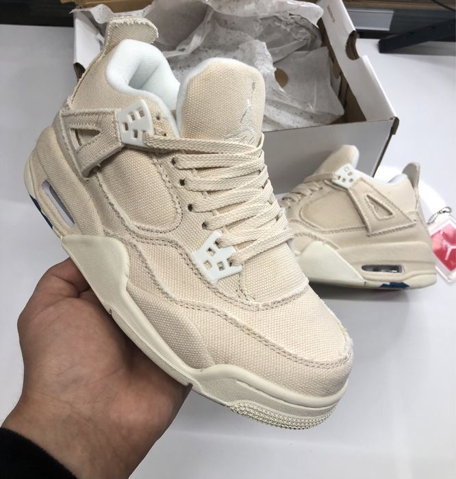 Blank Canvas Jordan 4 Retro 36 37 38 39 Made Vietnam
