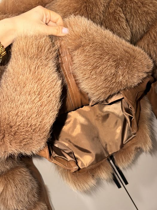 Палто естествен косъм лисица