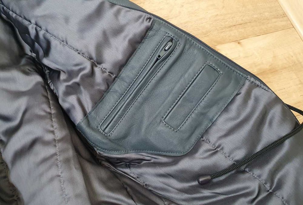 Мъжка кожена шуба - нова