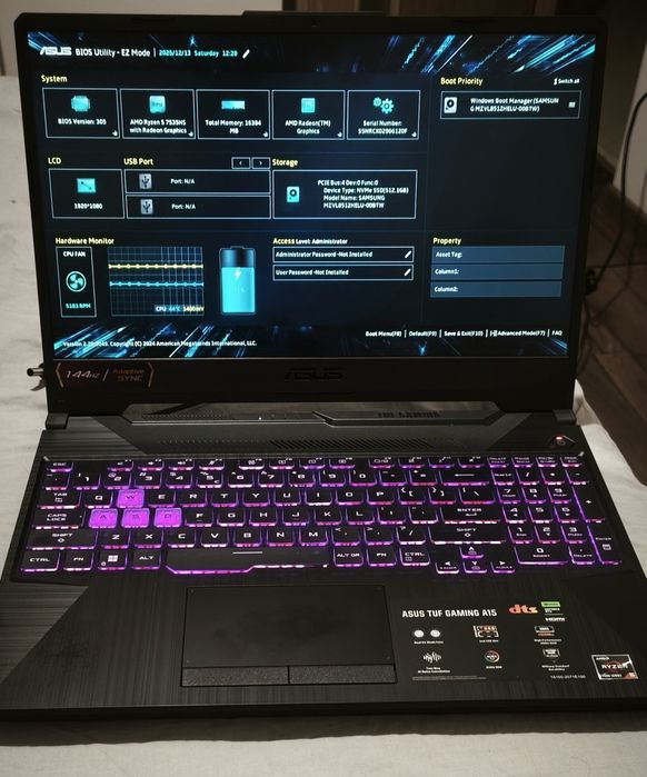 Laptop asus tuf gaming a15