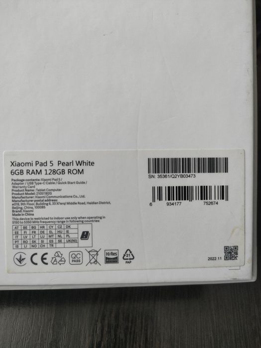 Планшет xiaomi mi pad 5