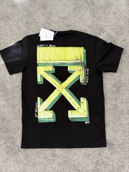 Tricou Off-White Black&Yellow