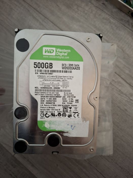 Hdd 500gb sata WD plăci retea Gigabit