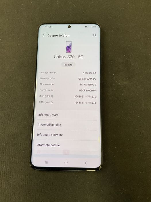 Samsung galaxy S20 PLUS 128GB ID-XXL5149