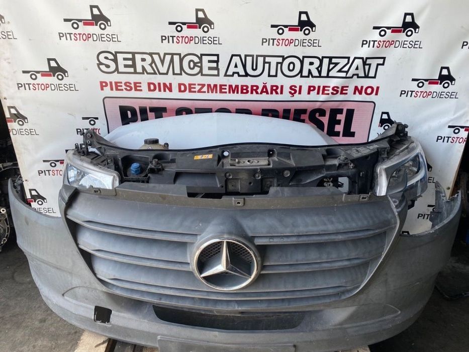 Fata Completa Mercedes Sprinter 907 2018 2019 2020 2021 2022 2023 Bara Fata Capota Faruri Grila Aripi Radiator