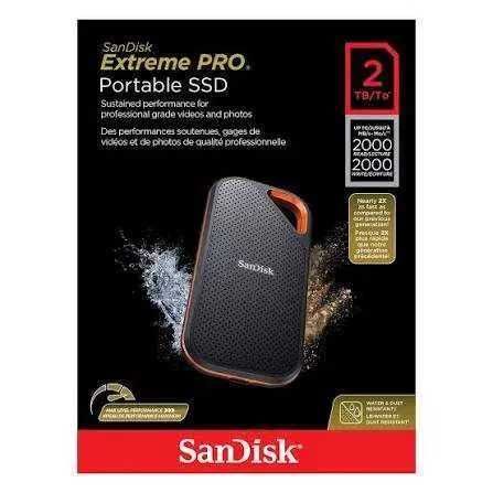 2 ТБ Внешний SSD SanDisk Extreme Pro Portable V2, 2000 Мб