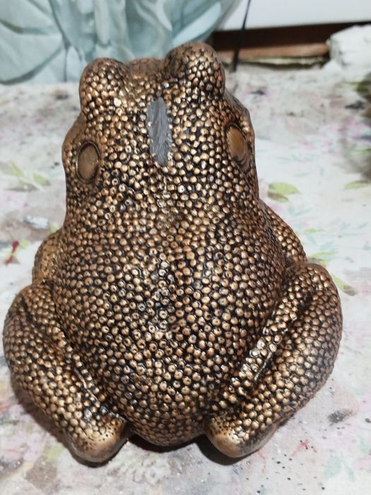 Копилка Лягушка из гипса