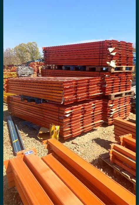 Vand rafturi metalice depozitare euro paleti si incarcarea manuala