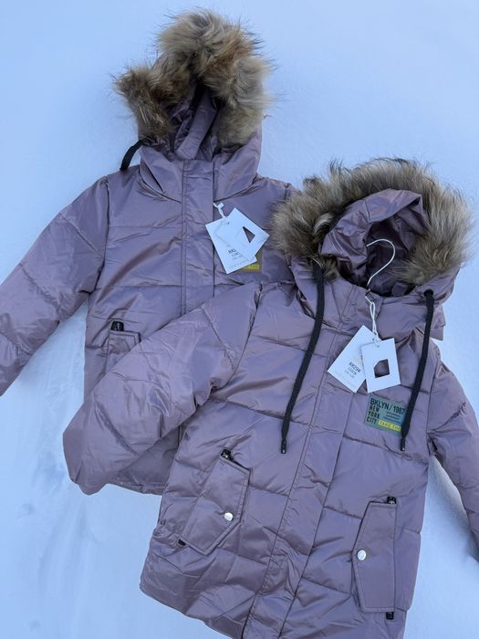 теплые зимние куртки для девочек! новые!