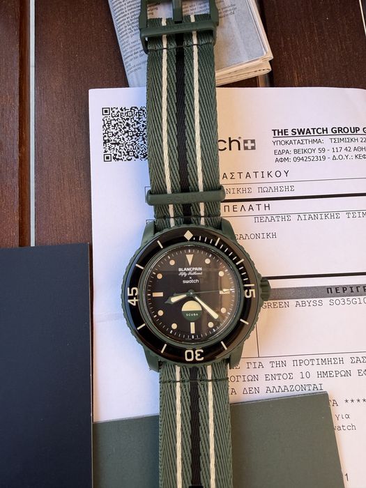 Blancpain x Swatch Scuba Fifty Fathoms "Green Abyss"