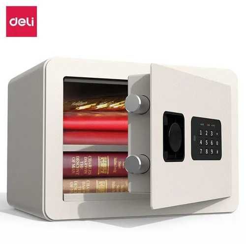 Seyf deli Сейф 250x350x250 (бл) WT 33559 Deli с отпечатком пальца 10кг