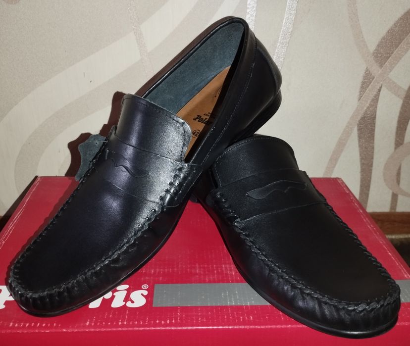 Мужские турецкие макасины.Натуральная кожа