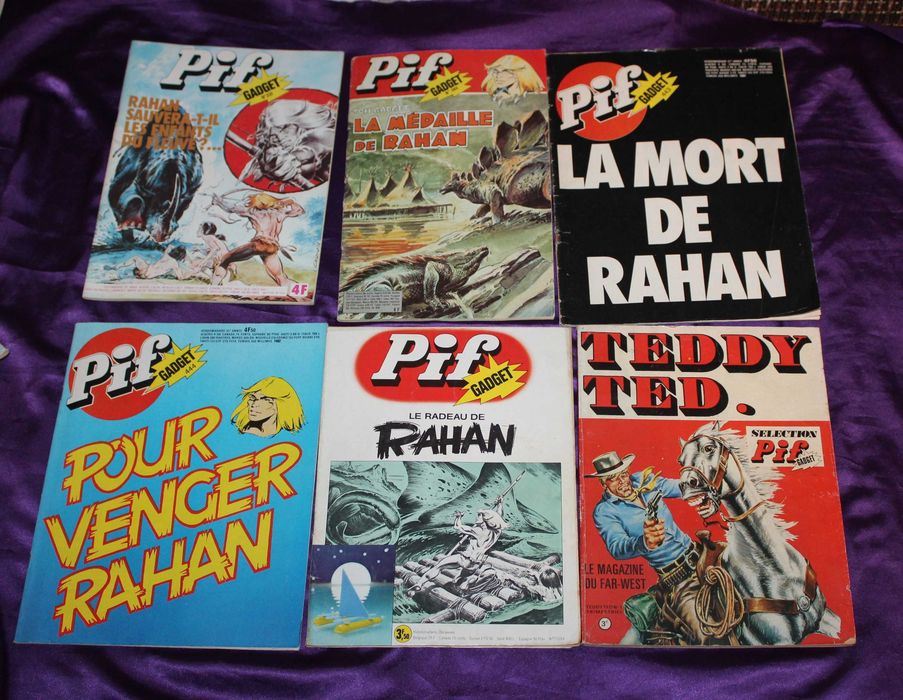 revista PIF Gadget serie noua 443 La mort de Rahan album HapPif Birthday 75 ans Mircea Arapu Teddy Ted Pif surpriza romana  1 2 3 12 14 benzi desenate