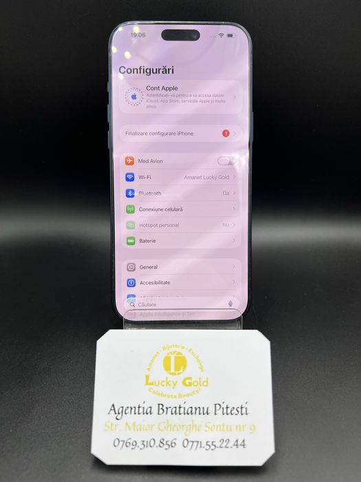 Telefon iphone 17 pro max 256/12 gb 100% baterie cod 25415