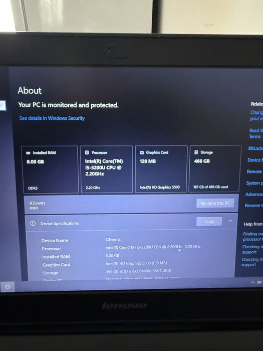 Vand laptop Lenovo ThinkPad E31