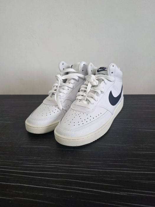 Nike Court Vision Mid Albi / Bleumarin noi - Marimea 38 (CD5436-109)