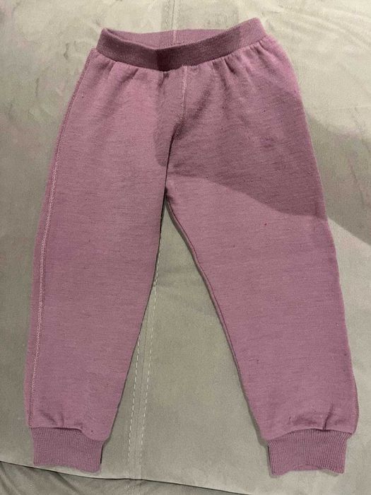 Set cardigan + pantaloni brushed din lână merinos - Mărime 98/104