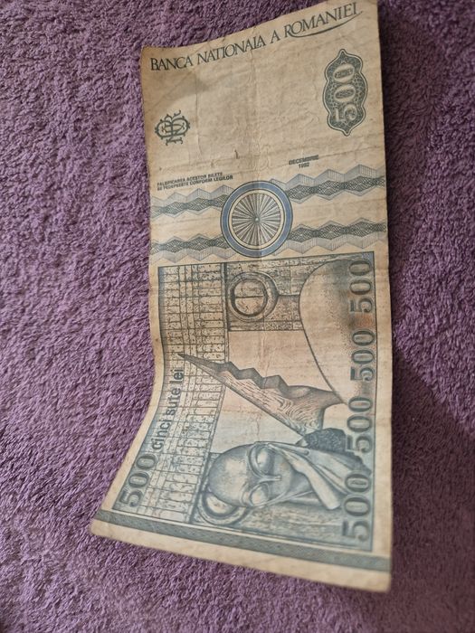 Vand bancnota 500 lei din 1992
