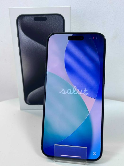 iPhone 15 Pro Max Black Titanium 256GB Baterie 90% Garantie Pret Bun