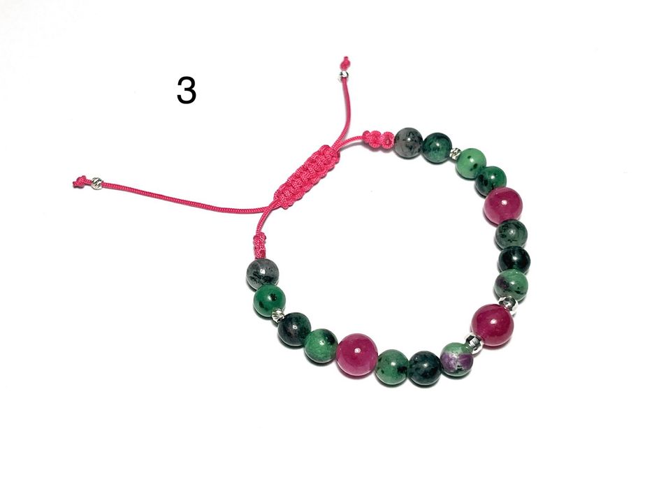 Гривни шамбала с естествени кристали