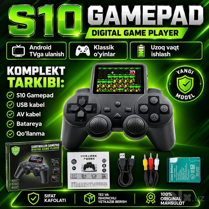 S10 GAMEPAD — Yangi Avlod Qurilmasi
