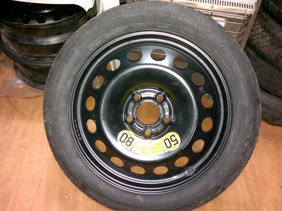 резервна гума патерица 16, 17, 18 и 19цола 5x108 за peugeot, volvo